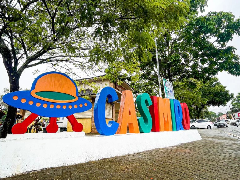 Placa de entrada de Casimiro de Abreu